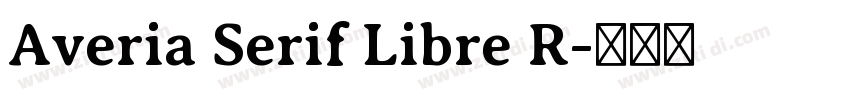 Averia Serif Libre R字体转换